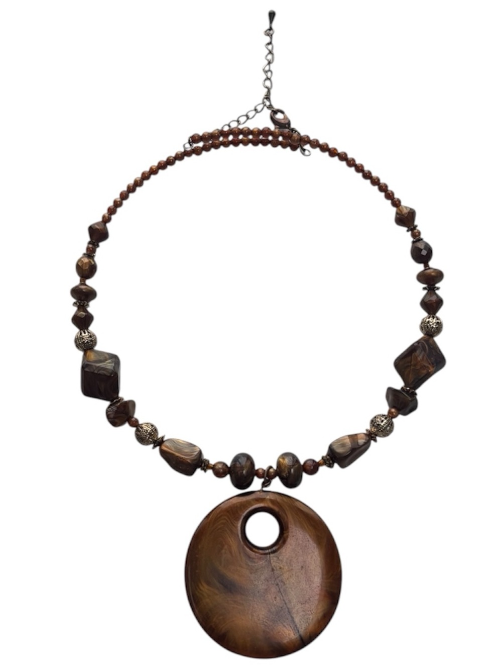 Vintage Beaded Necklace Handmade Hand Crafted Timeless Vintage Artisan Jewelry - Picture 8 of 13